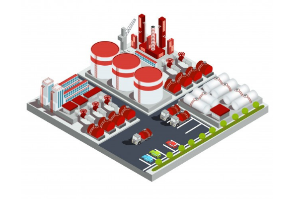 Refinery illustration