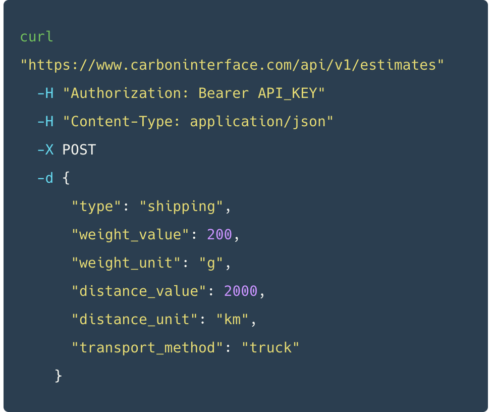 shipping estimate code